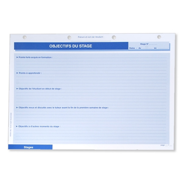 Lot de 25 liasses : feuillets de stage - Portfolio