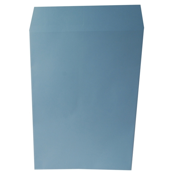 250 pochettes radio en kraft bleu 120g - 290x380 mm