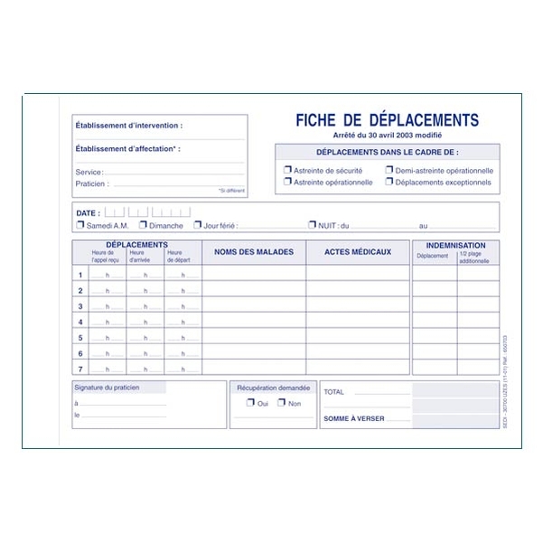 Carnet de fiches de déplacement - Vignette 2