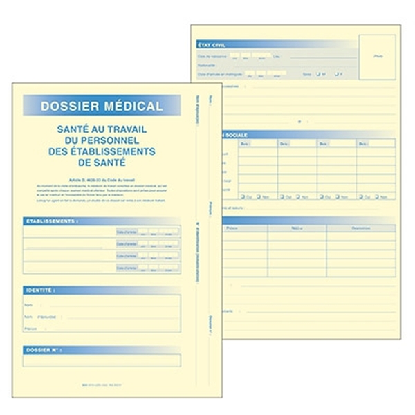 Dossier médical - Médecine du travail pour établissements de santé