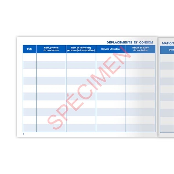 Carnet des consommations et déplacements - Vignette 3