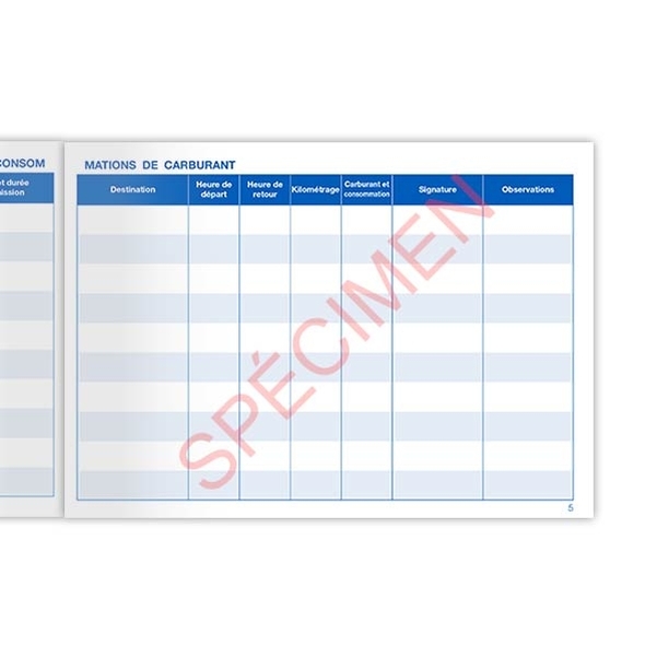Carnet des consommations et déplacements - Vignette 4