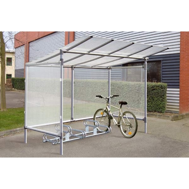 Abri cycles en acier 5 places