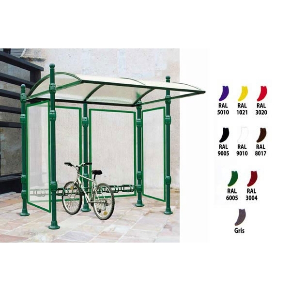 Extension abri cycles Déco 6 places