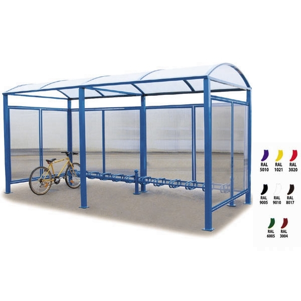 Bardage de fond pour abri cycles Voûte