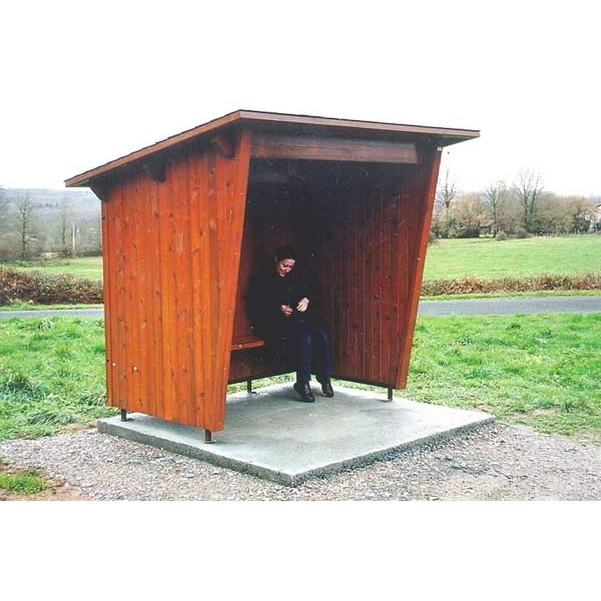 Abri-bus Nature en bois - L.3 m