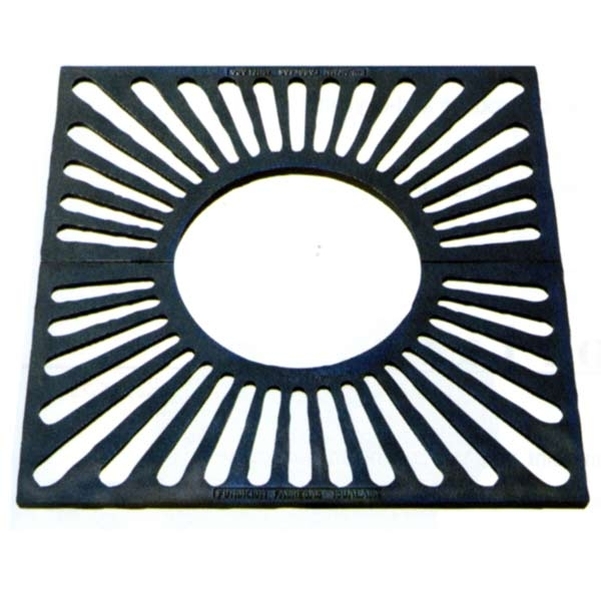 Grille de protection d'arbre en fonte 980x980 mm