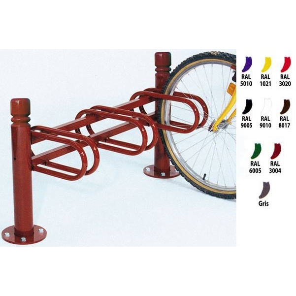 Support cycles City 3 places peint