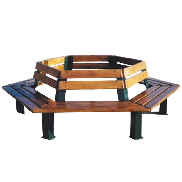 Banc Hexago avec dossier