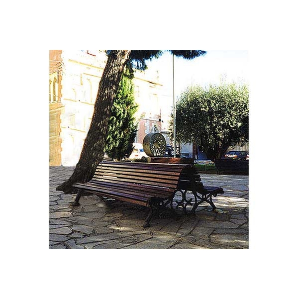 Banc double en bois - Vignette 2