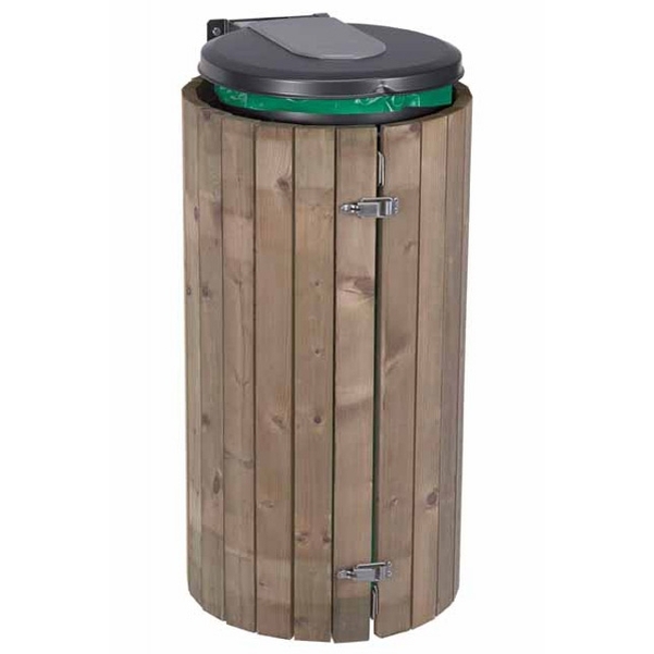 Corbeille murale Collecbois 110L grise