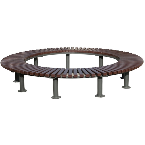 Banc rond Futuna en composite