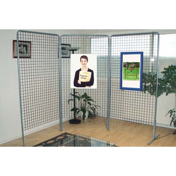 Lot de 3 grilles d'exposition 2x1 m