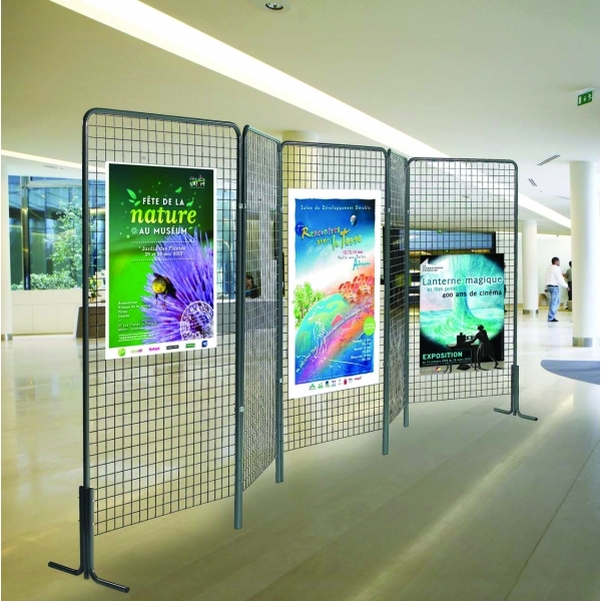 Lot de 3 grilles d'exposition 2x1 m - Vignette 3
