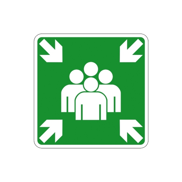Panneau Point de rassemblement 500x500 - CL.1