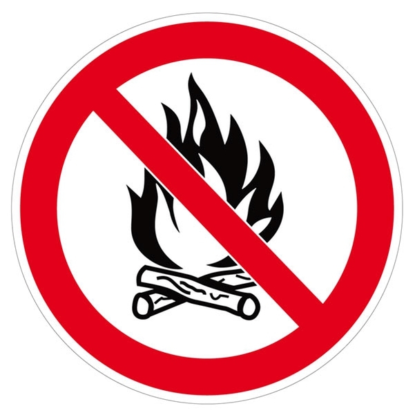 Symbole d'interdiction de feu Ø 450 mm
