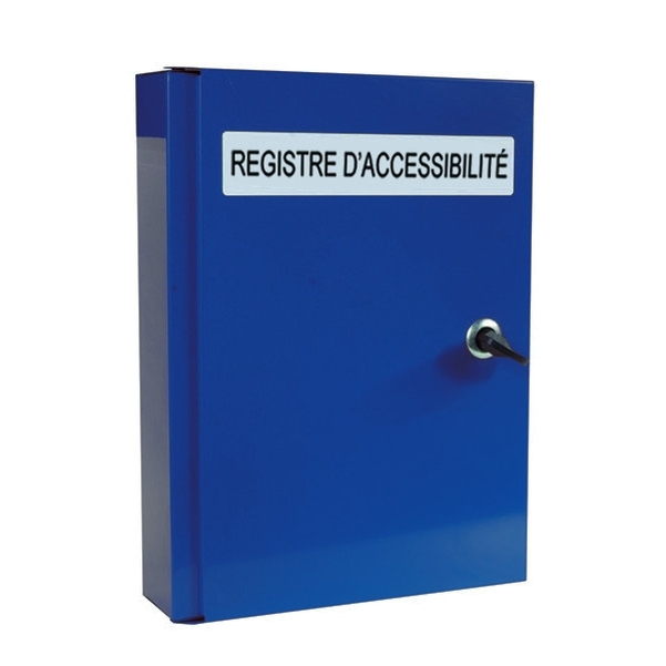 Coffret pour registre public d'accessibilité