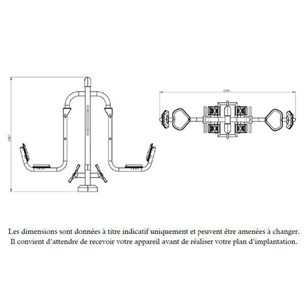 Appareil de Fitness de Musculation - Le Squat Machine - Vignette 3