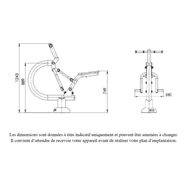 Appareil de Fitness de Cardio - La Cavalcade simple - Vignette 3