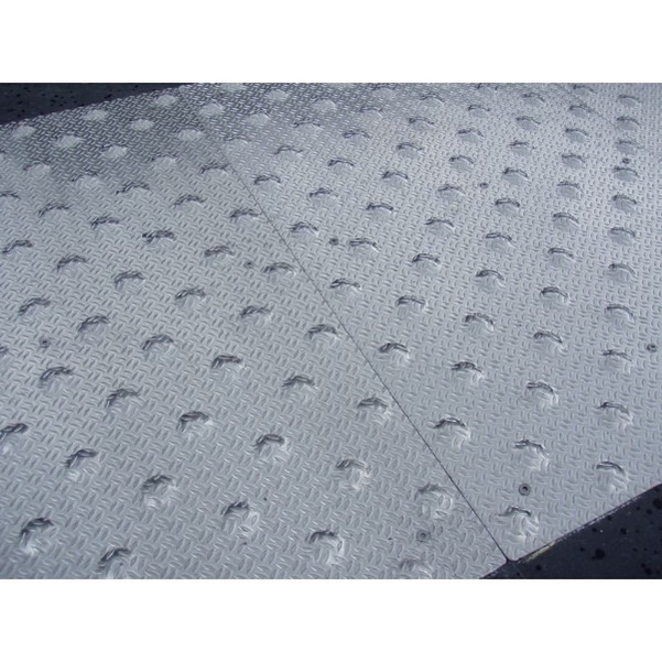 Dalle podotactile d'extérieur en alu larmé 412x600 mm - Vignette 2