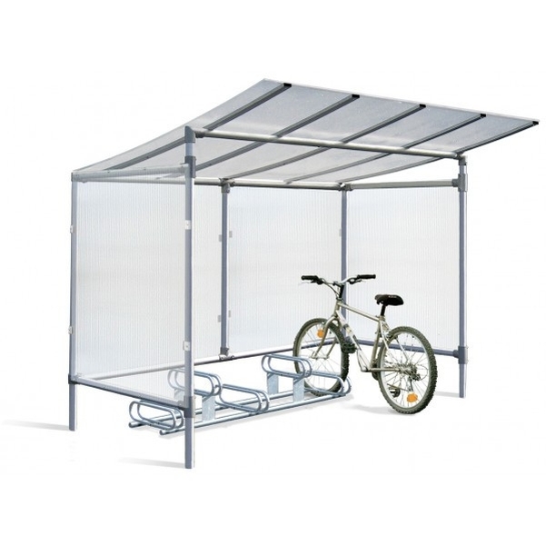 Abri cycles en Alu 5 places