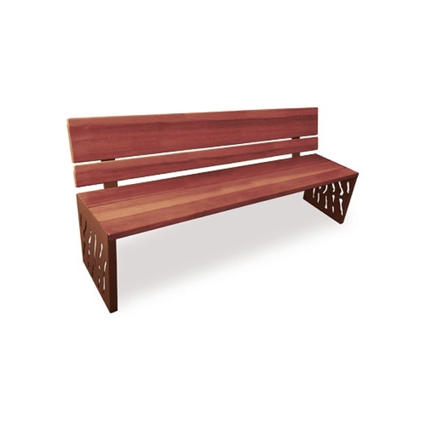 Banc Venise finition acajou