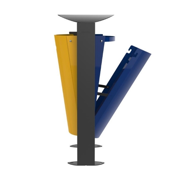 Corbeille double Arkéa avec 2 flux de 60L - Vignette 2
