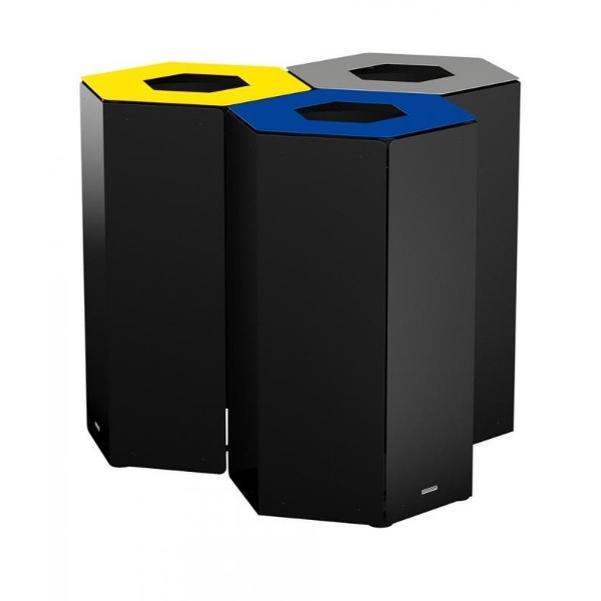 Corbeille de tri sélectif Hexatri 50L
