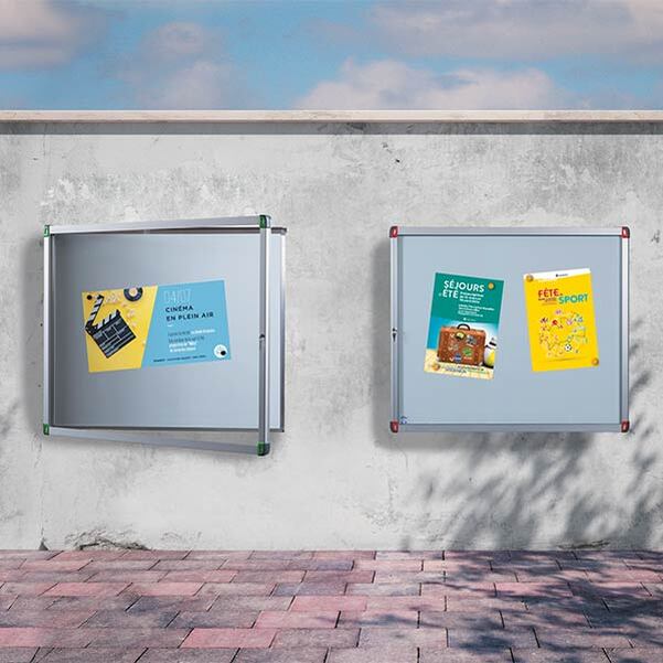Vitrine d'affichage extérieur ANGUS 45 pour 12 A4 - 1 porte - Vignette 2