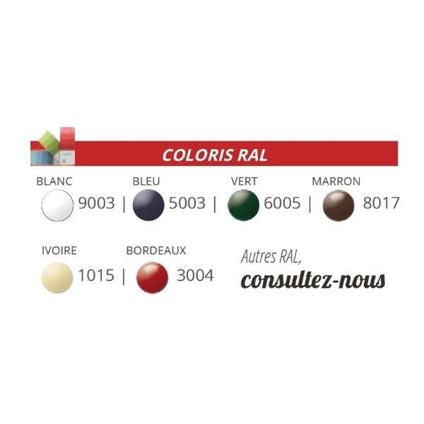 Numéro de maison en PVC - 150x100 mm - Coloris au choix - Vignette 2
