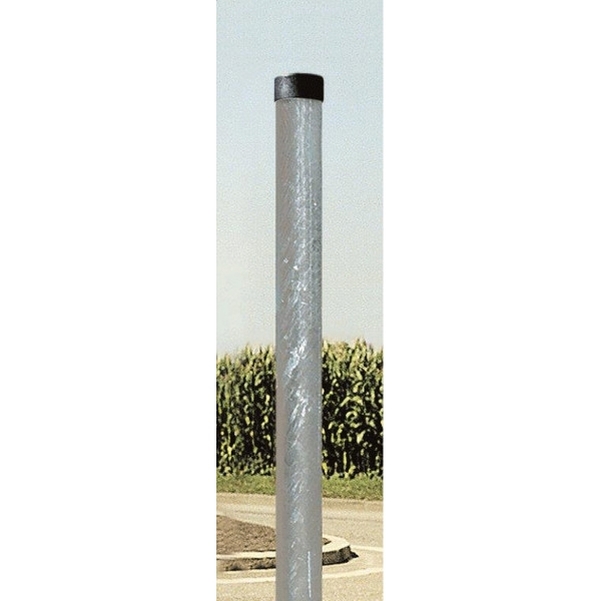 Poteau acier pour miroir agglomération H.4m Ø76mm