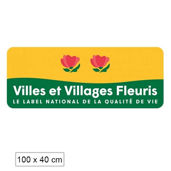Panneau villes et villages fleuris personnalisé 1000x400
