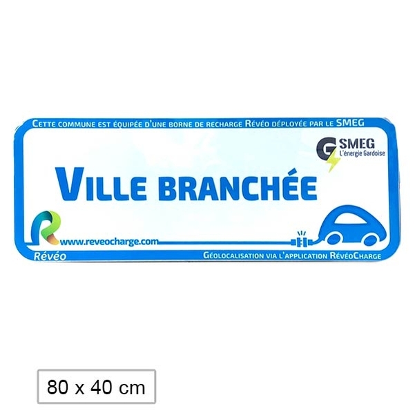 Panneau ville branchée personnalisé 800x400