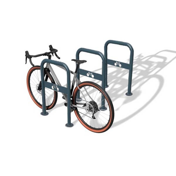 Arceau vélo peint avec plaque signalétique - Vignette 2
