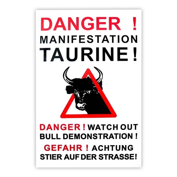 Panneau Manifestation Taurine Akilux 60x40 cm - Personnalisable