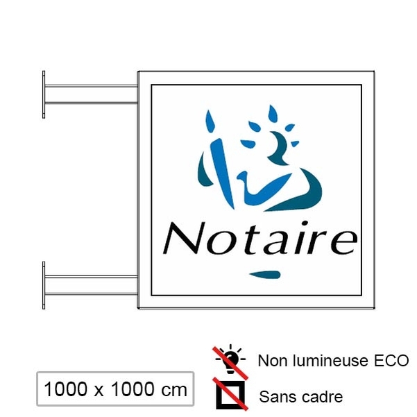 Enseigne Non Lumineuse Eco 1000 x 1000 mm
