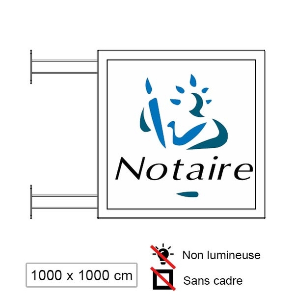 Enseigne Non Lumineuse Standard 1000 x 1000 mm