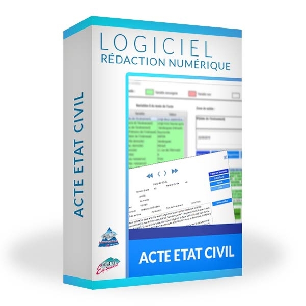 Logiciel - Rédaction des actes de l'Etat Civil