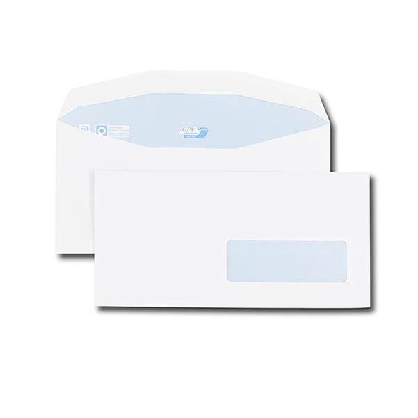 1000 enveloppes C6/C5 à insertion mécanique 80 g/m² avec fenêtre 35x100 mm