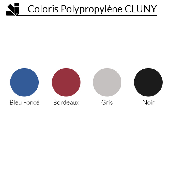 Chaise Cluny finition polypropylène M2 avec accroches - Vignette 4