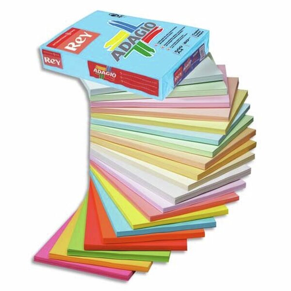 INAPA Ramette 500 feuilles papier couleur pastel ADAGIO ivoire pastel A4 80g SANS MARQUE