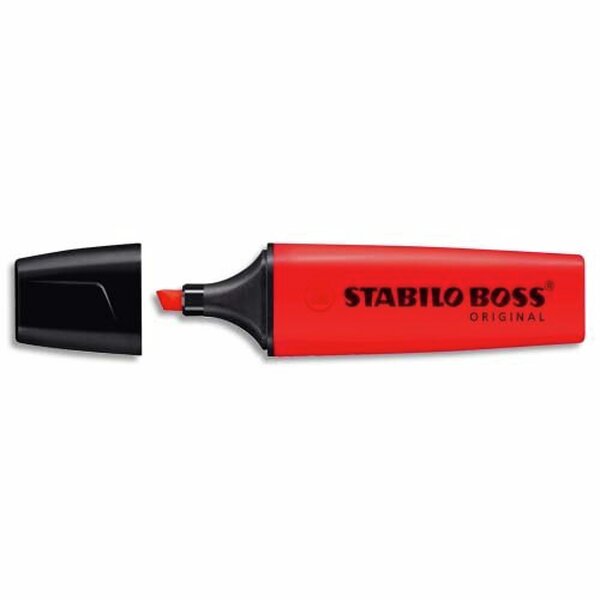 BOSS ORIGINAL surligneur pointe biseautée - Rouge fluo STABILO