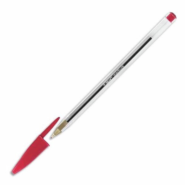 Cristal Original Stylos-Bille Pointe Moyenne (1,0 mm) - Rouge BIC