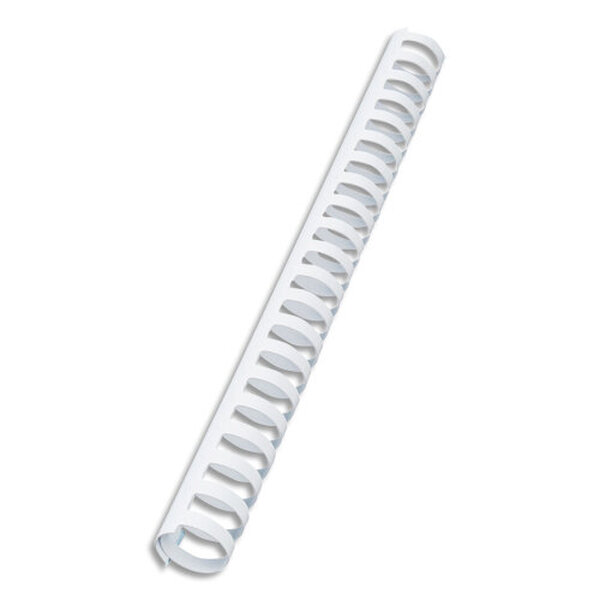 Boîte de 100 Peignes plastique CombBind 16mm Blanc capacité 145 feuilles 4028610 GBC
