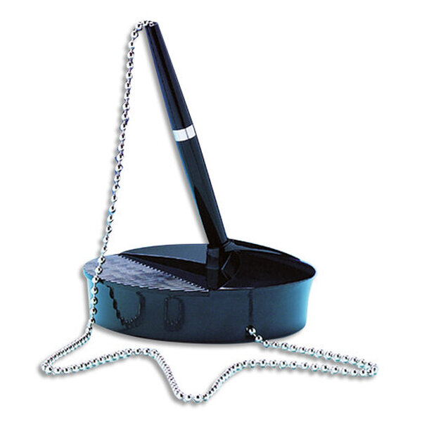 Stylo bille sur socle en ABS coloris noir, encre bleue FELLOWES