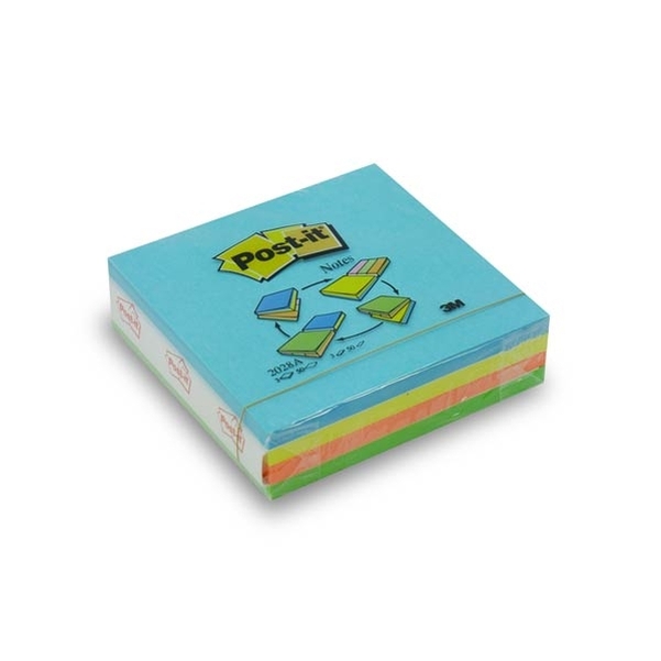 Bloc note repositionnable Post it 76x76 et 76x25 mm
