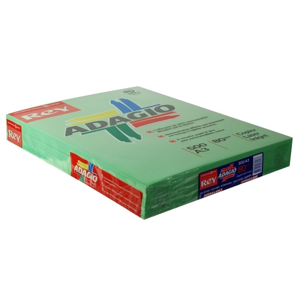 Ramette papier A3 80g vert intense