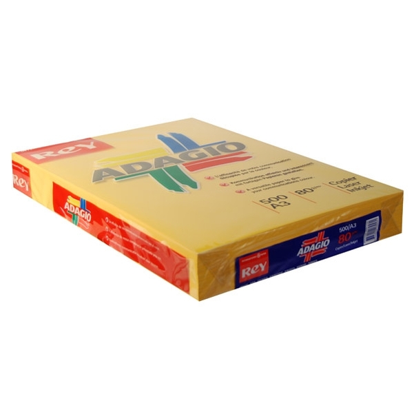 Ramette papier A3 80g abricot