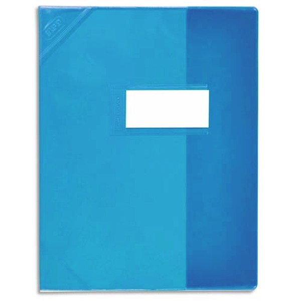 Protège-cahier A4 Strong Line Cristal bleu