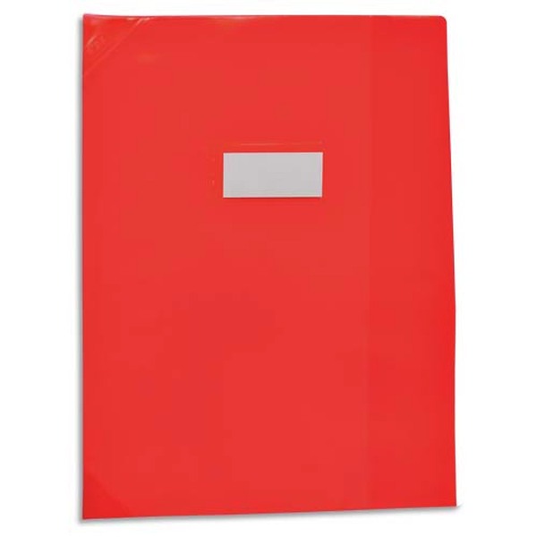 Protège-cahier A4 Strong Line Cristal rouge